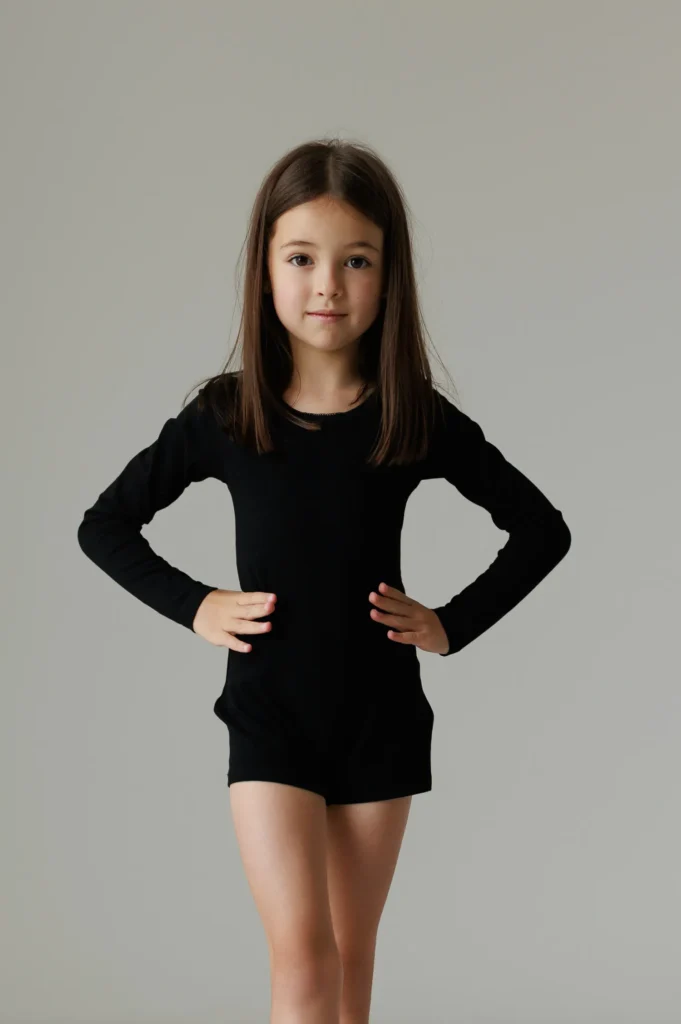 Боди для танцев с длинным рукавом