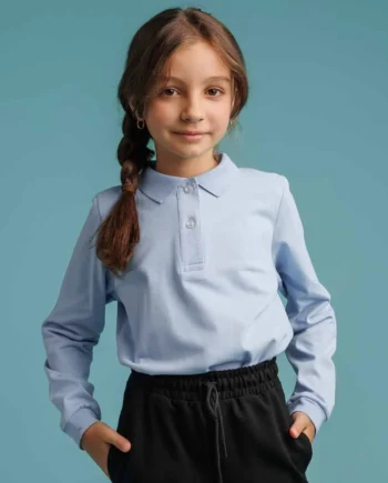 Tricou polo cu mânecă lungă