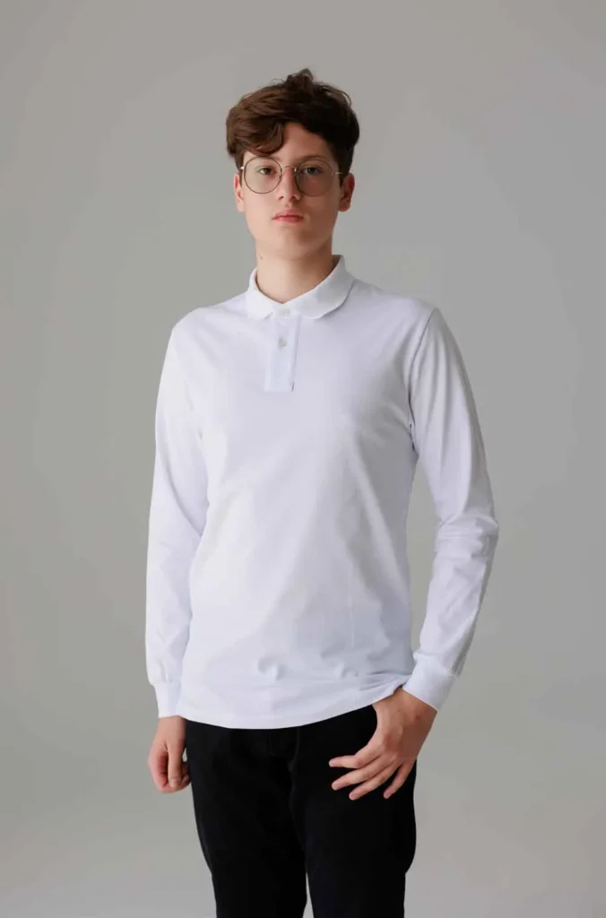 Футболка поло с длинным рукавом