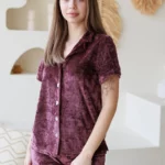 Pijama din velur