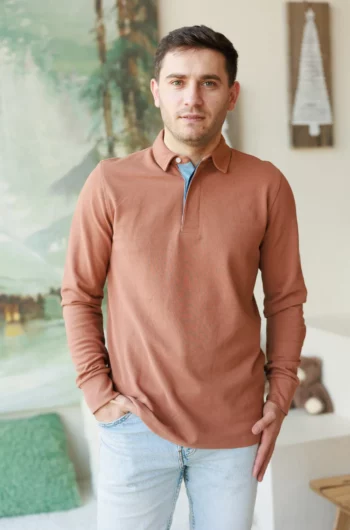 Tricou polo cu mânecă lungă