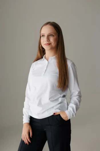 Tricou polo cu mânecă lungă