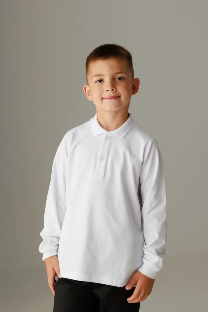 Tricou polo cu mânecă lungă