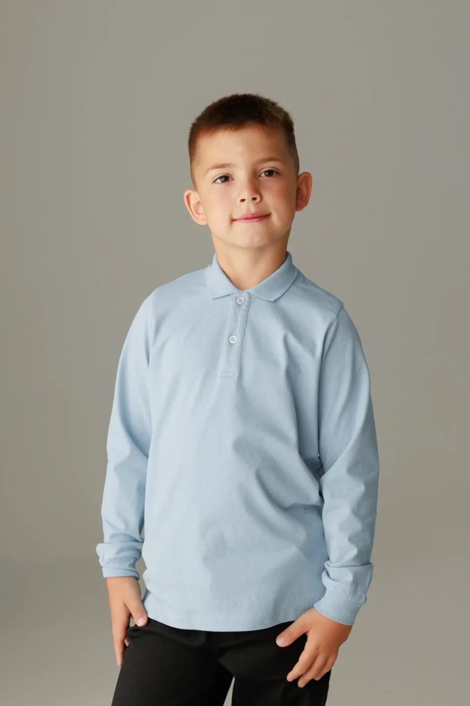 Tricou polo cu mânecă lungă