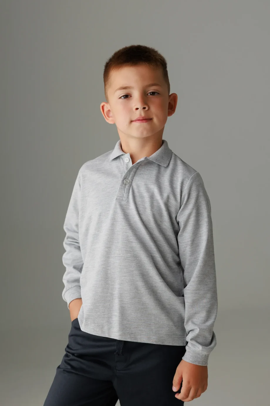 Tricou polo cu mânecă lungă
