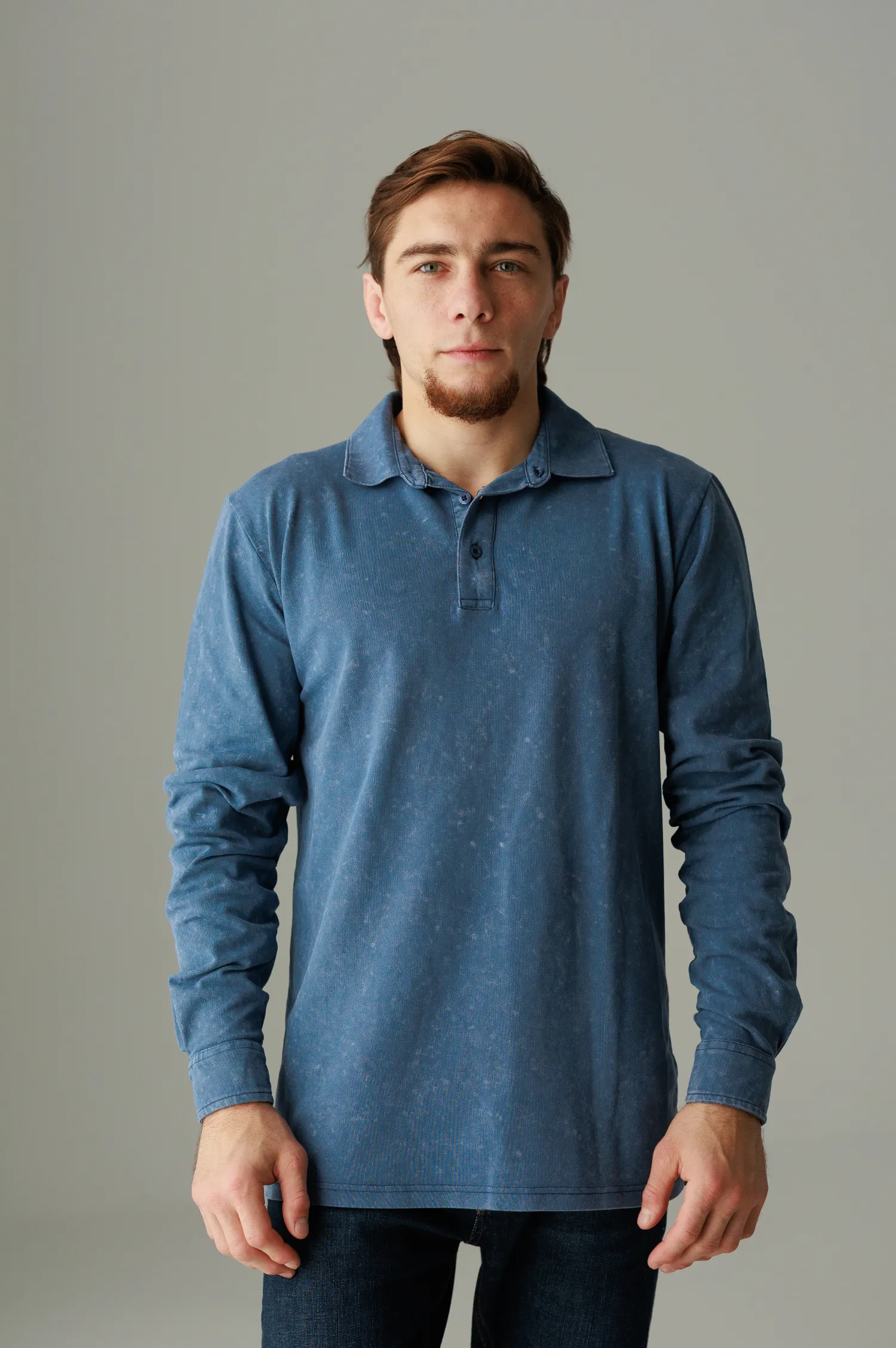 Tricou polo cu mânecă lungă