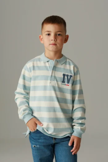 Футболка поло с длинным рукавом