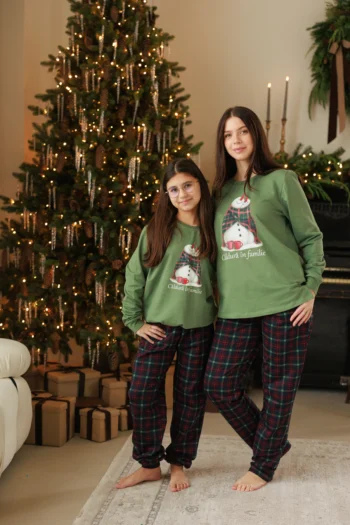 Pijama flaușată „Om de zăpadă”