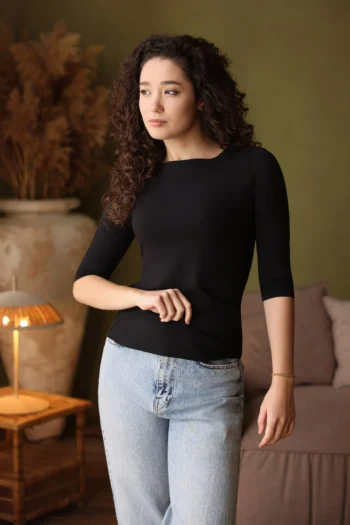 Tricou cu mânecă 3/4